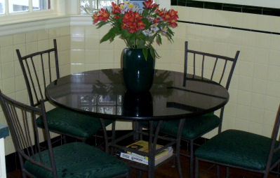 Professionally cleaned kitchen table